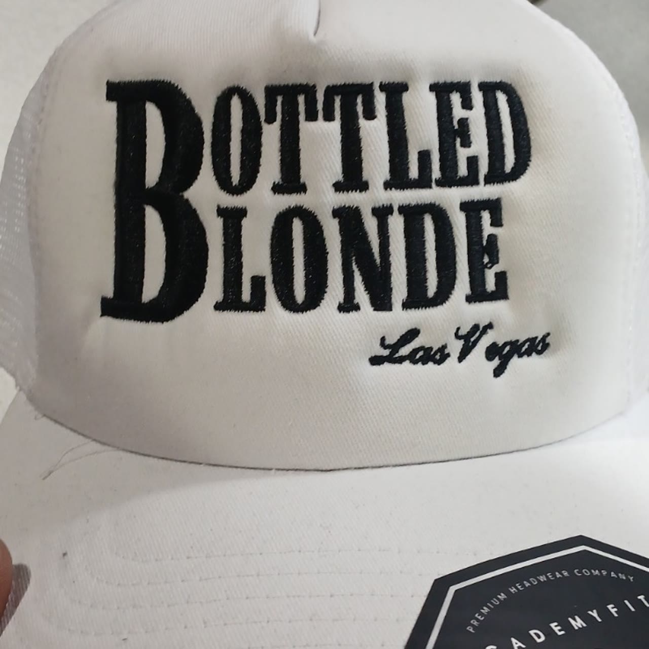 3D puff embroidered foam trucker caps for venue merch