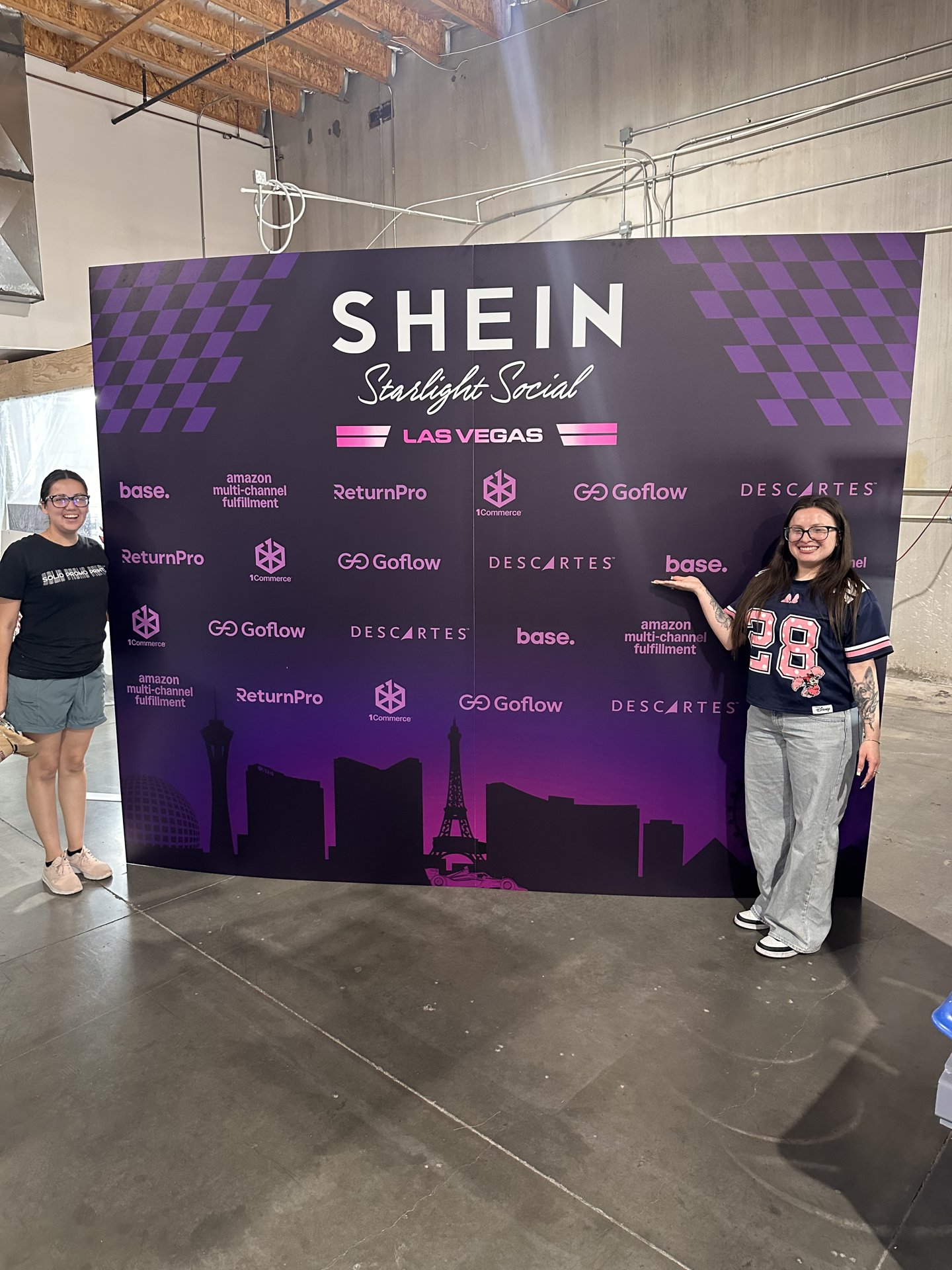 Wide-format event signage produced for an on-site Vegas install