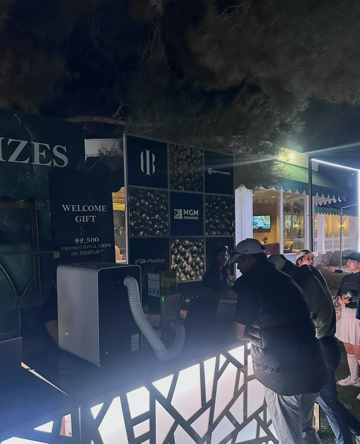 Bettinardi × MGM on-site live print produced by Solid Promo Prints in Las Vegas