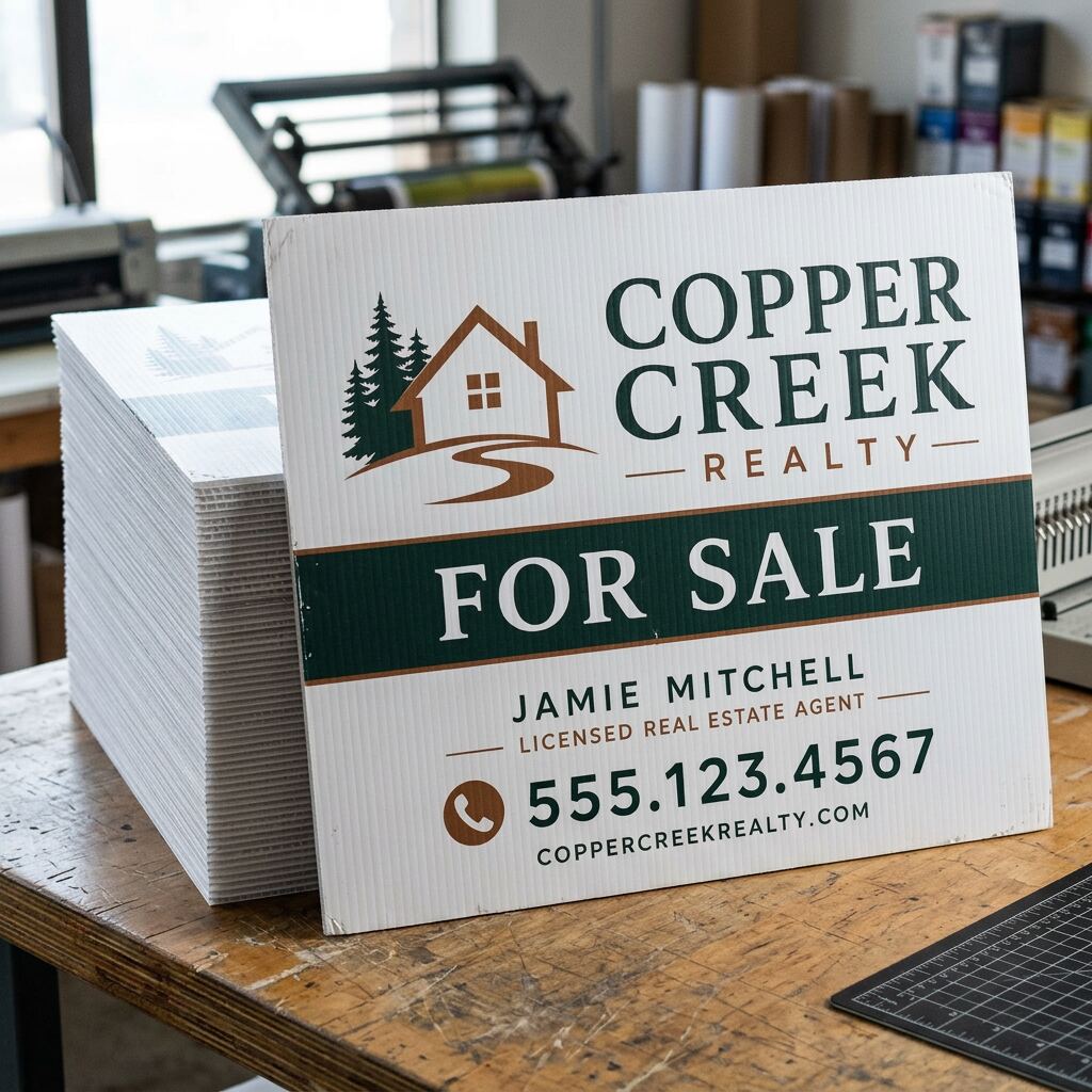 4 mm coroplast sign product illustration