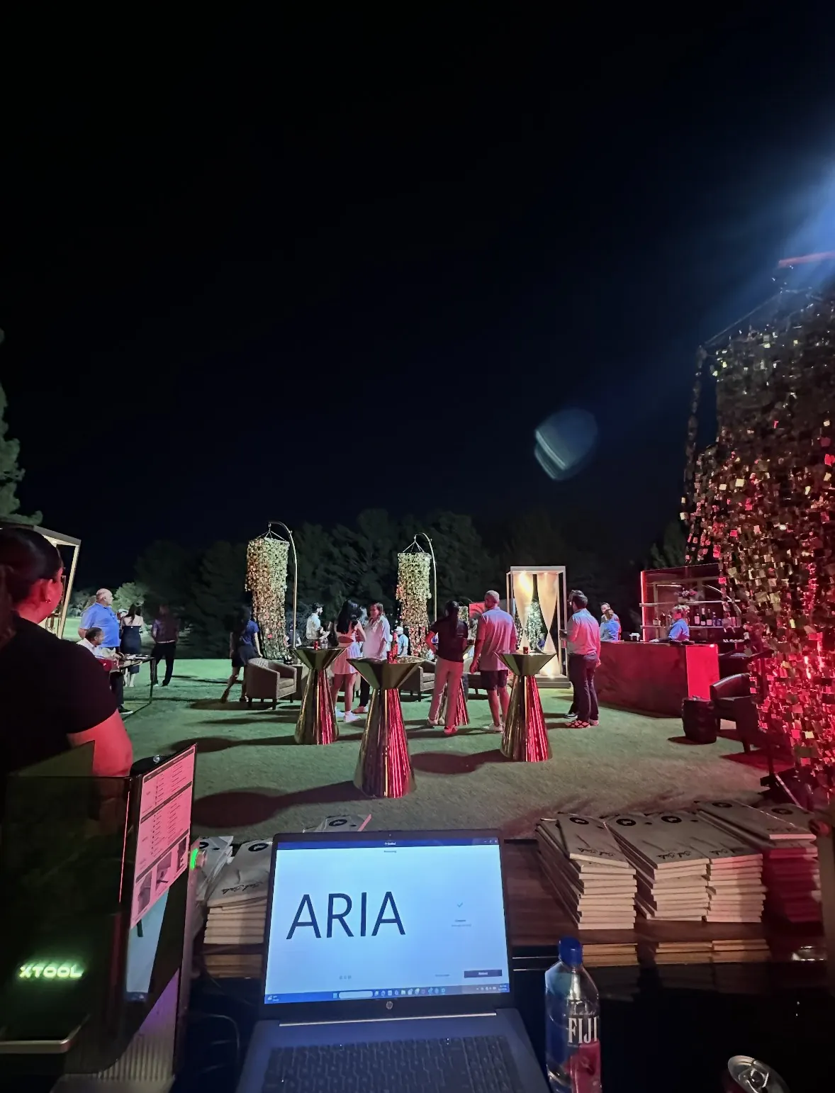 Aria brand activation night produced by Solid Promo Prints in Las Vegas