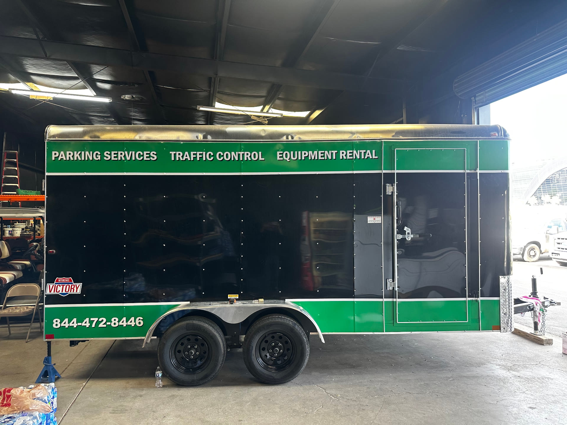 Trailer wrap installed for a Vegas commercial fleet client