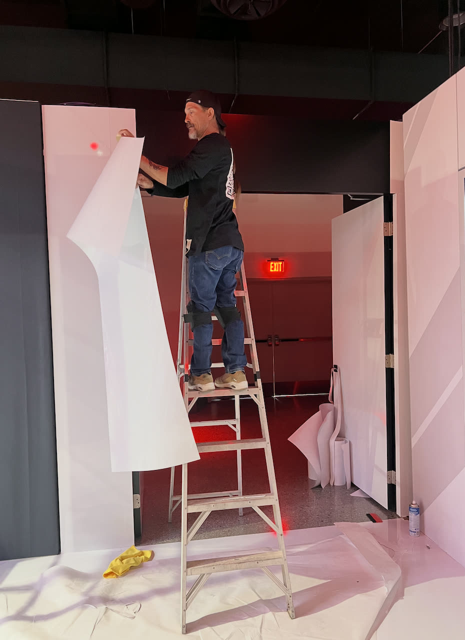 On-site environment wrap install for a Las Vegas brand activation