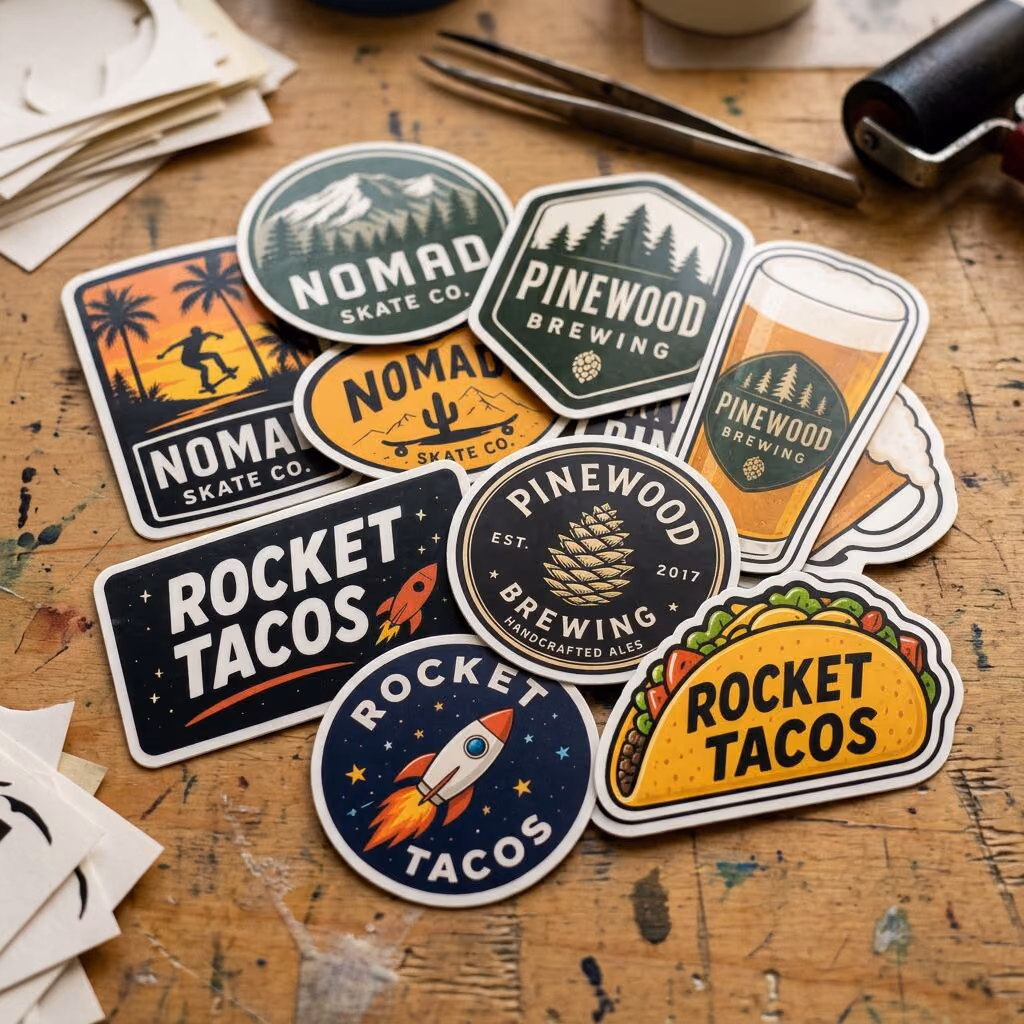 50 custom 2-inch die-cut vinyl stickers from Solid Promo Prints