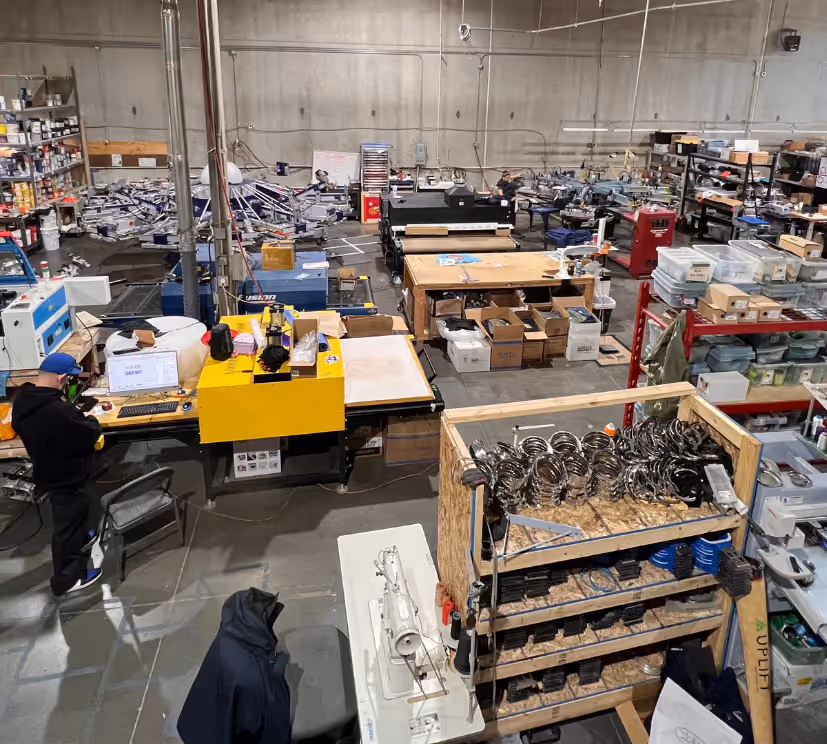Solid Promo Prints warehouse and production floor
